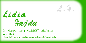 lidia hajdu business card